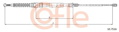 10.7516 COFLE Тросик, cтояночный тормоз