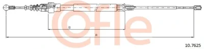 10.7625 COFLE Тросик, cтояночный тормоз