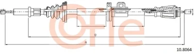 10.8064 COFLE Тросик, cтояночный тормоз