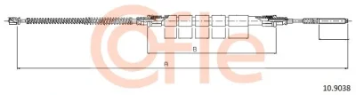Тросик, cтояночный тормоз COFLE 10.9038