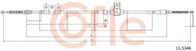 Тросик, cтояночный тормоз COFLE 11.5346