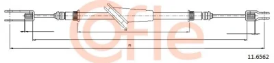 11.6562 COFLE Тросик, cтояночный тормоз