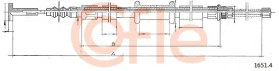 1651.4 COFLE Тросик, cтояночный тормоз