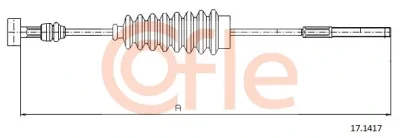 Тросик, cтояночный тормоз COFLE 17.1417