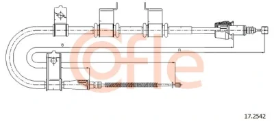 17.2542 COFLE Тросик, cтояночный тормоз