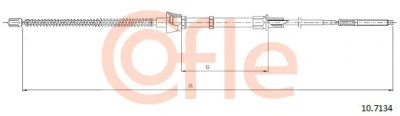 92.10.7134 COFLE Тросик, cтояночный тормоз
