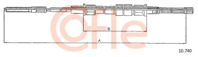 92.10.740 COFLE Тросик, cтояночный тормоз