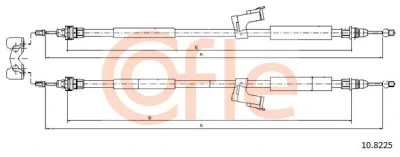 92.10.8225 COFLE Тросик, cтояночный тормоз