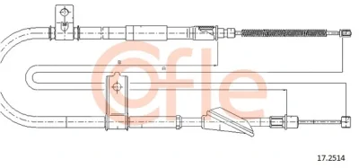 92.17.2514 COFLE Тросик, cтояночный тормоз