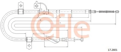 92.17.2601 COFLE Тросик, cтояночный тормоз
