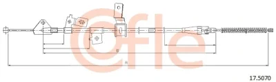 Тросик, cтояночный тормоз COFLE 92.17.5070