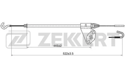 BZ-1046 ZEKKERT Тросик, cтояночный тормоз