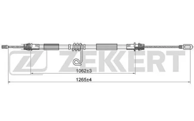 BZ-1076 ZEKKERT Тросик, cтояночный тормоз