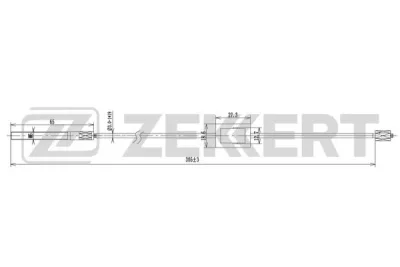 BZ-1304 ZEKKERT Тросик, cтояночный тормоз