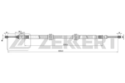 Тросик, cтояночный тормоз ZEKKERT BZ-1322