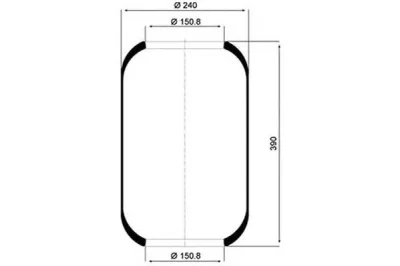 084.008-10A PE AUTOMOTIVE Кожух пневматической рессоры