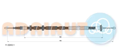 11.0243.1 ADRIAUTO Тросик, cтояночный тормоз