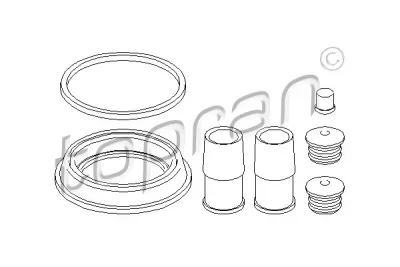 111 223 TOPRAN Ремкомплект, тормозной суппорт