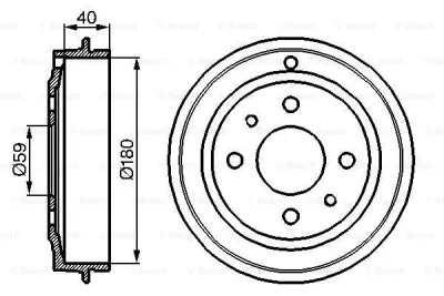 Тормозной барабан BOSCH 0 986 477 083