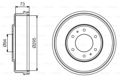 0 986 477 232 BOSCH Тормозной барабан