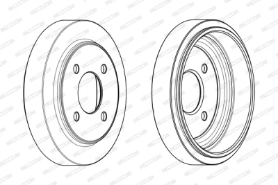 FDR329216 FERODO Тормозной барабан