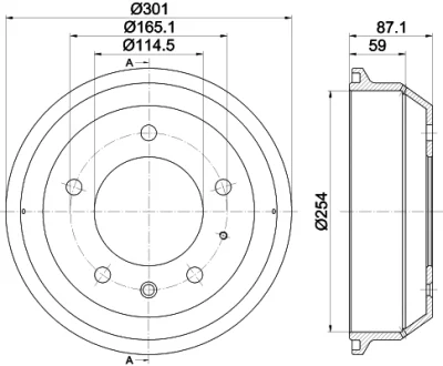 Тормозной барабан MINTEX MBD353