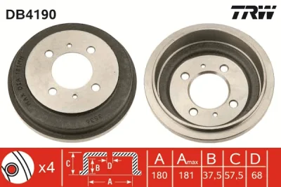 Тормозной барабан TRW DB4190