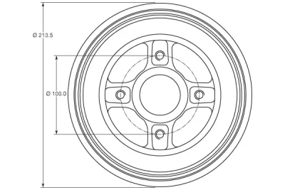 Тормозной барабан TRW DB4214MR