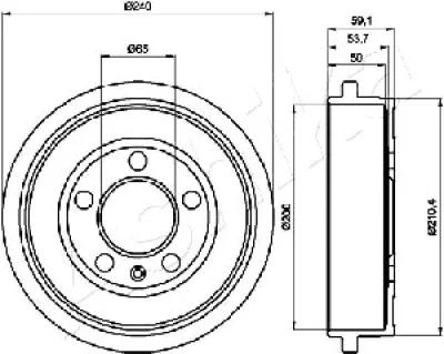 56-00-0900 ASHIKA Тормозной барабан