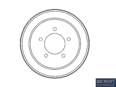 1120083 AKRON-MALÒ Тормозной барабан