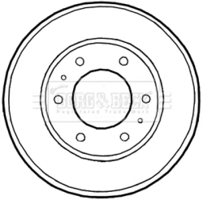 BBR7226 BORG & BECK Тормозной барабан