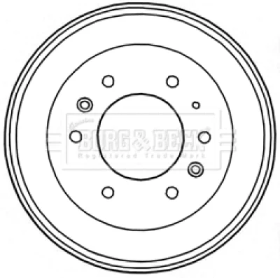 BBR7230 BORG & BECK Тормозной барабан