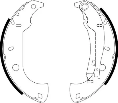 8DB 355 001-021 BEHR/HELLA/PAGID Комплект тормозных колодок