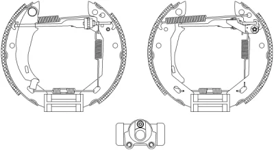 8DB 355 003-681 BEHR/HELLA/PAGID Комплект тормозных колодок