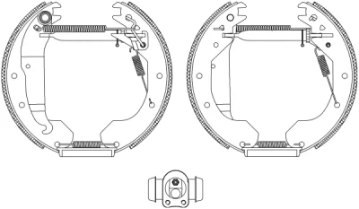 8DB 355 004-301 BEHR/HELLA/PAGID Комплект тормозных колодок