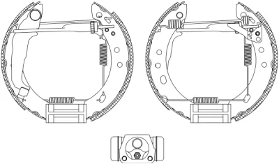 8DB 355 004-571 BEHR/HELLA/PAGID Комплект тормозных колодок