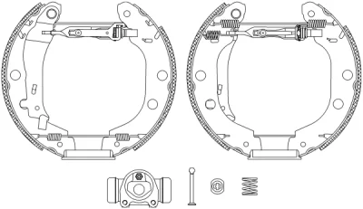 8DB 355 004-671 BEHR/HELLA/PAGID Комплект тормозных колодок