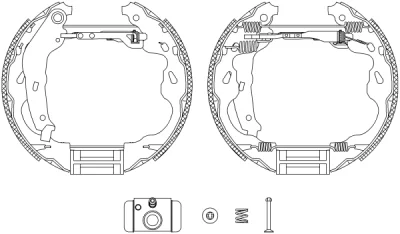 8DB 355 004-931 BEHR/HELLA/PAGID Комплект тормозных колодок