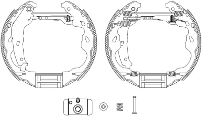 8DB 355 004-991 BEHR/HELLA/PAGID Комплект тормозных колодок