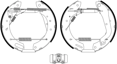 8DB 355 022-651 BEHR/HELLA/PAGID Комплект тормозных колодок