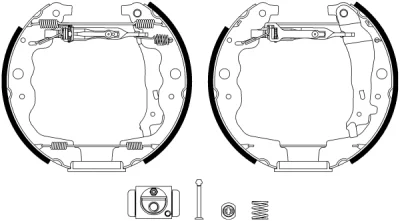 Комплект тормозных колодок BEHR/HELLA/PAGID 8DB 355 022-871