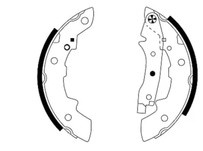 H1039 BEHR/HELLA/PAGID Комплект тормозных колодок