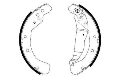 H8945 BEHR/HELLA/PAGID Комплект тормозных колодок