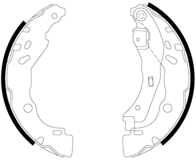 H9600 BEHR/HELLA/PAGID Комплект тормозных колодок