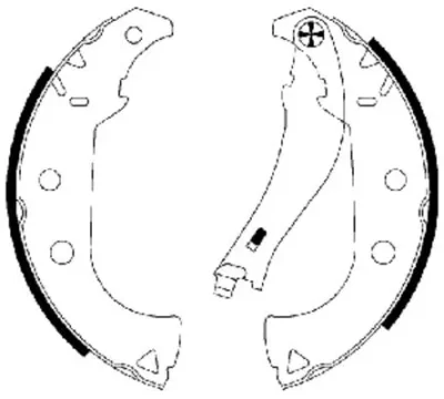 H9825 BEHR/HELLA/PAGID Комплект тормозных колодок