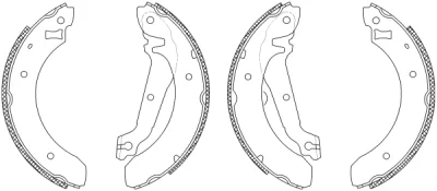 Q0285 BEHR/HELLA/PAGID Комплект тормозных колодок