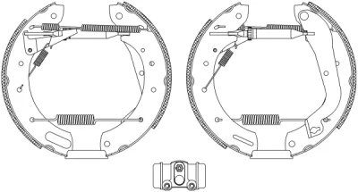 R1245 BEHR/HELLA/PAGID Комплект тормозных колодок