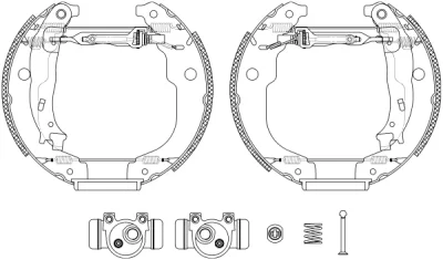 R1290 BEHR/HELLA/PAGID Комплект тормозных колодок