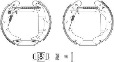 R1295 BEHR/HELLA/PAGID Комплект тормозных колодок