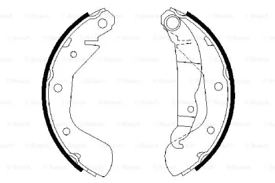 0 986 487 613 BOSCH Комплект тормозных колодок